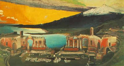 Ruinas del antiguo teatro de Taormina de Tivadar Kosztka Csontvary